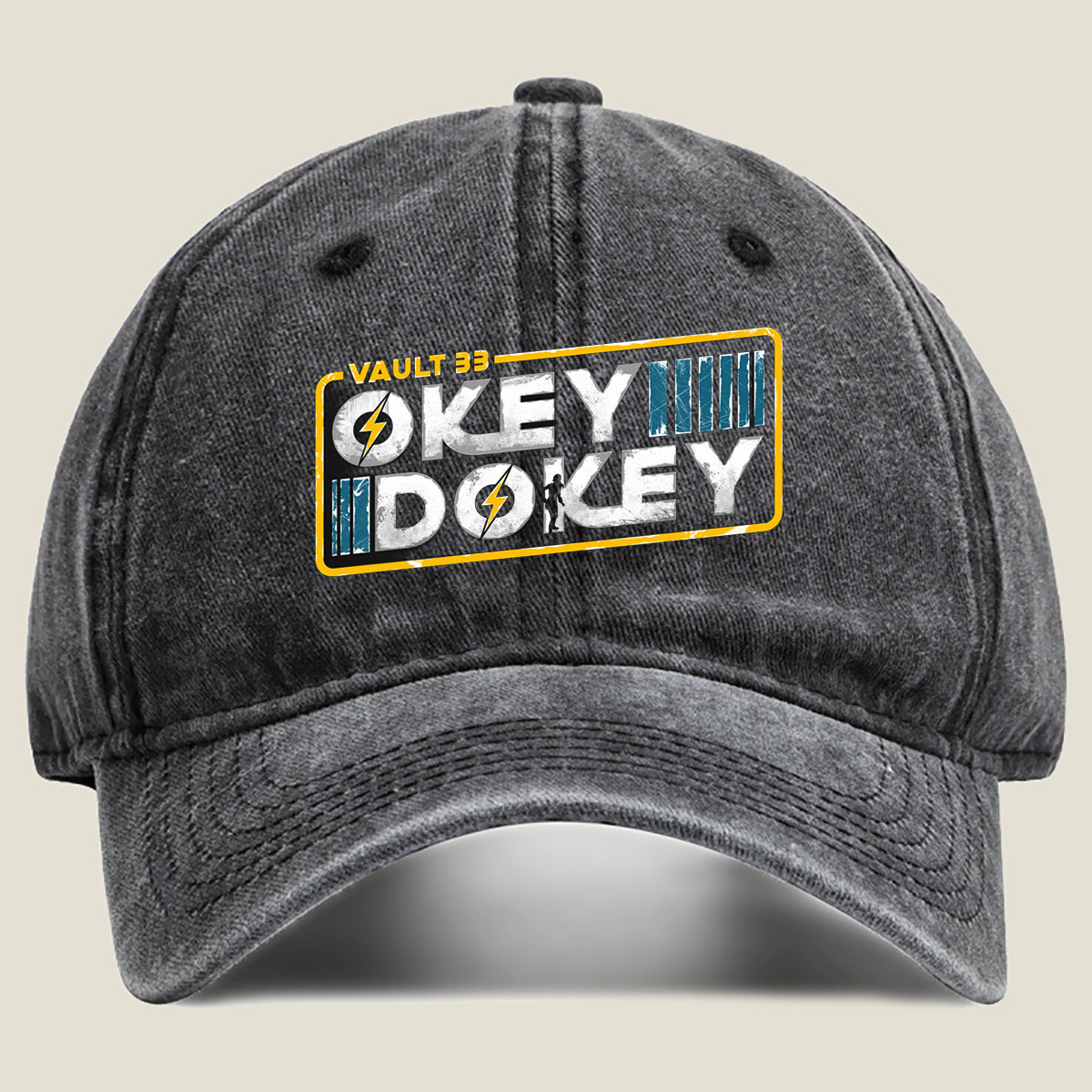 Vault 33: Okey Dokey - Washed Denim - Baseball Cap