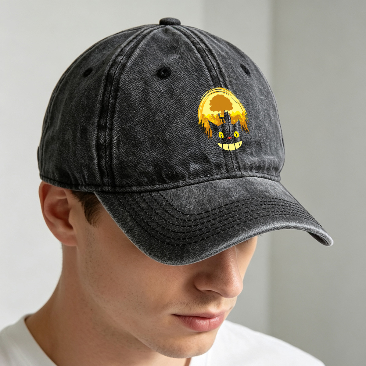 Jiji and Kiki in the Moonlight - Washed Denim - Baseball Cap