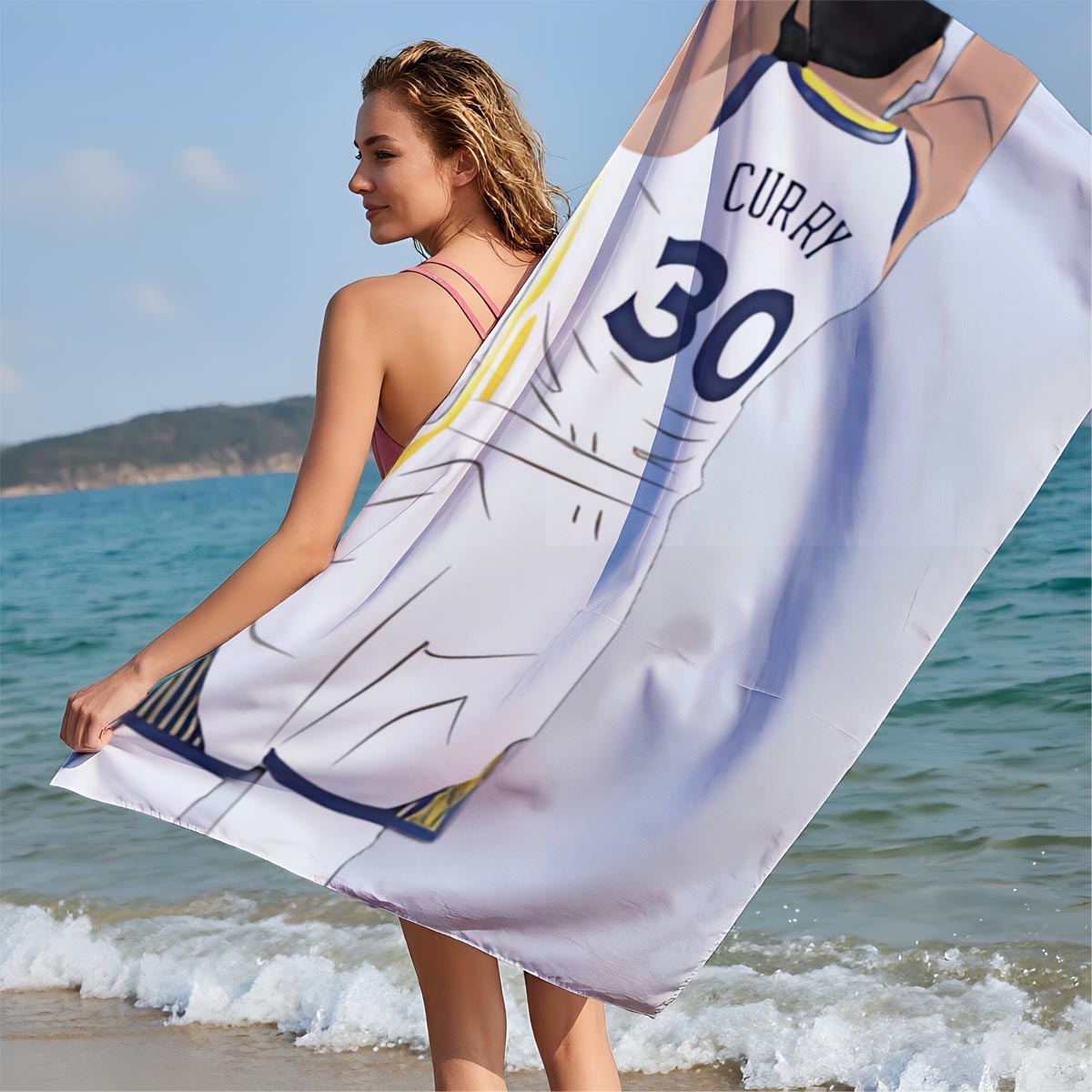 Stephen Curry Shooting a Three-Pointer with 