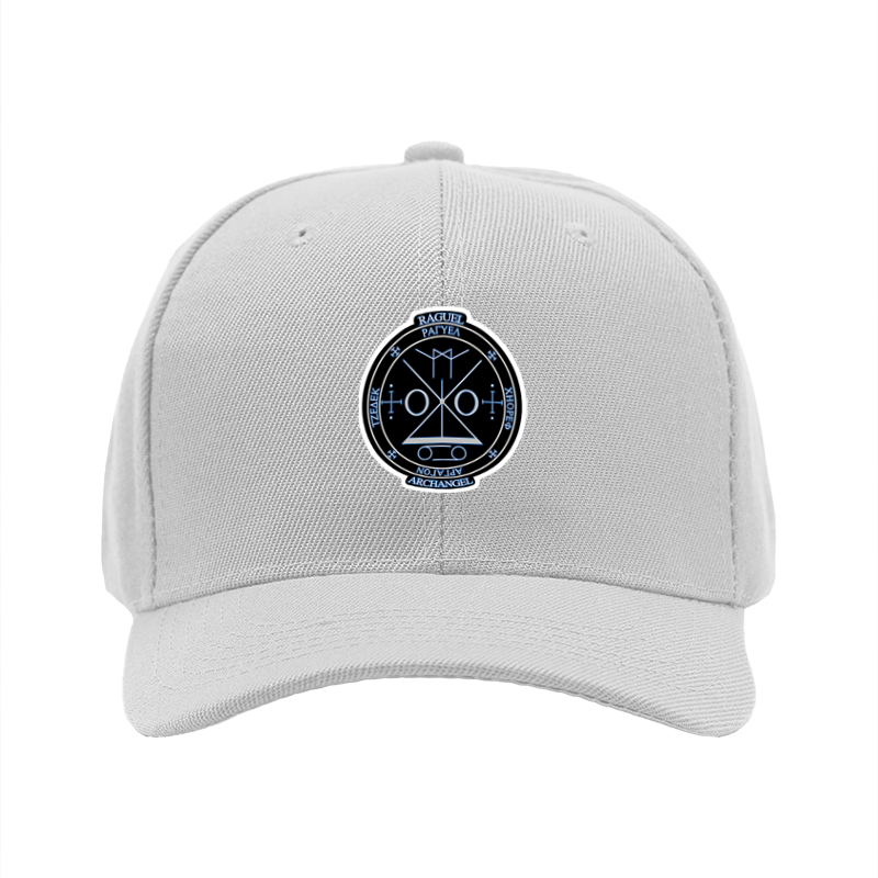 1pc New Baseball Cap with Archangel Raguel Symbol Print Unisex Adjustable Hat for Outdoor Activities and Casual Wear Suitable for Adults Who Love Mystical and Spiritual Designs