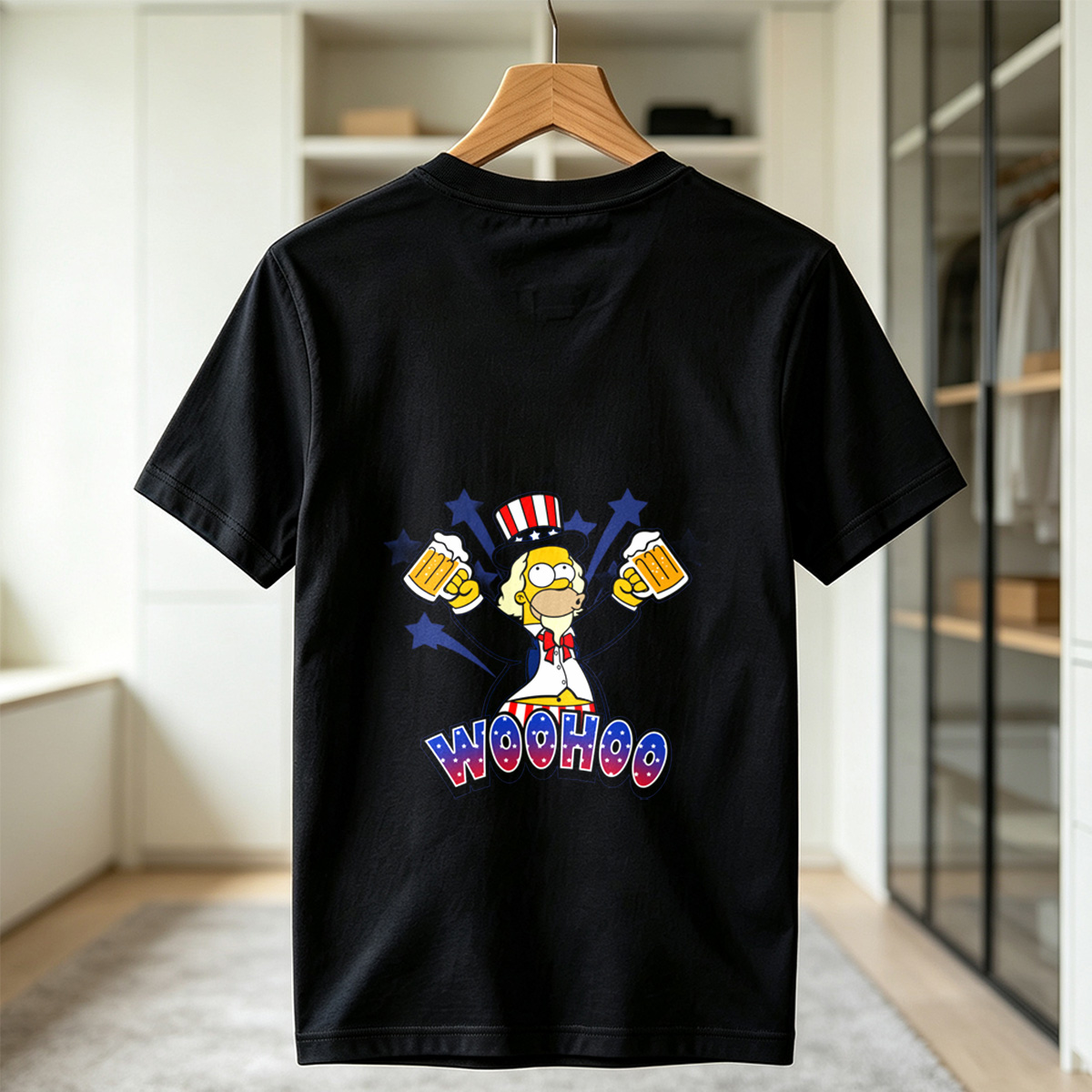 Simpsons Uncle Sam Woohoo - Tee