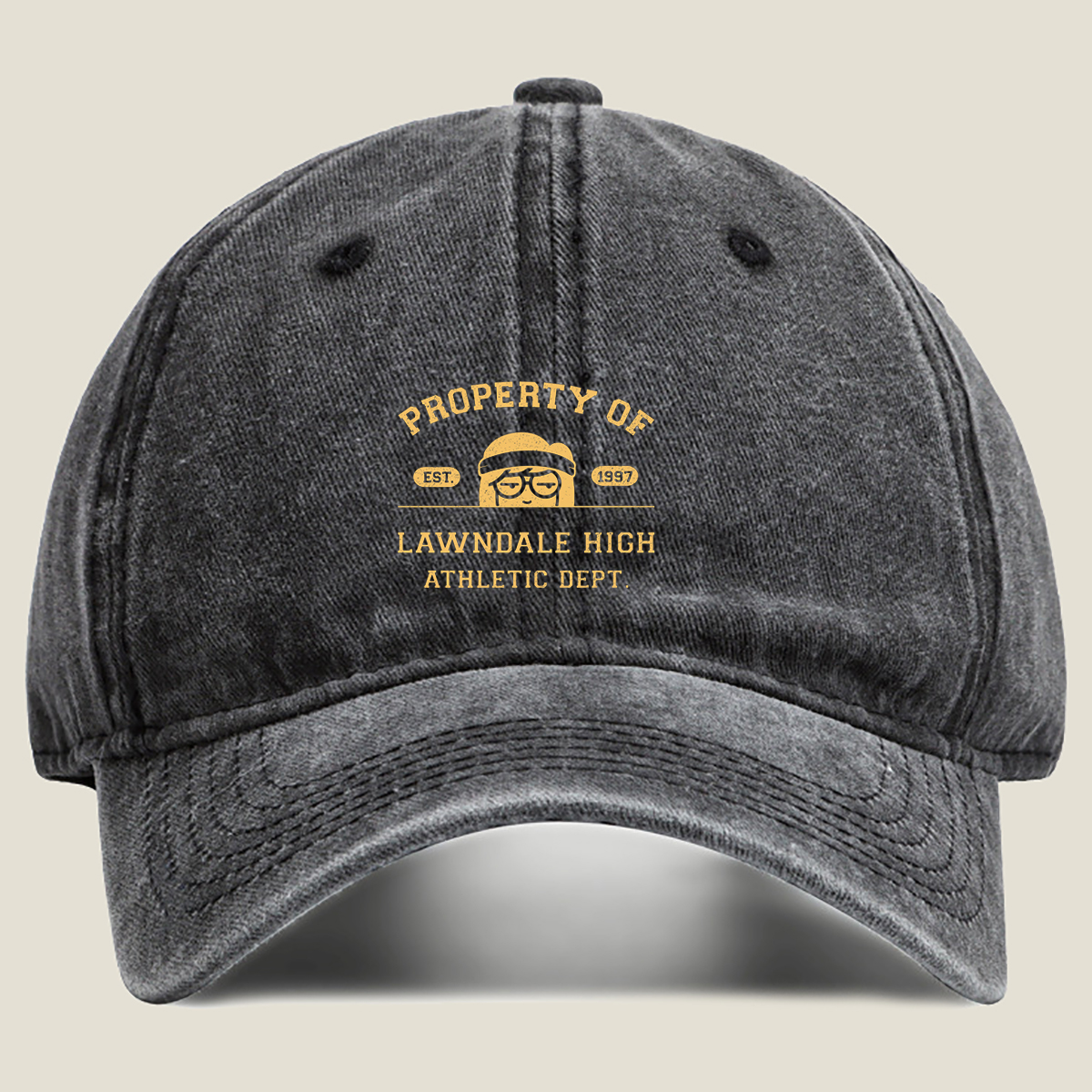 Property of Lawndale High Athletic Dept. - Est. 1997 - Washed Denim - Baseball Cap