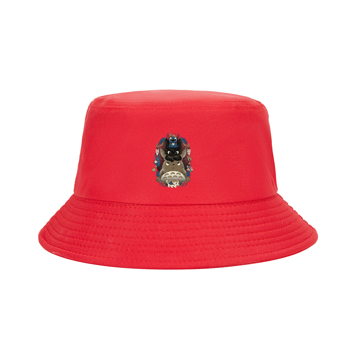 Totoro, Stitch, and Friends: A Whimsical Forest Gathering - Fisherman's Hat