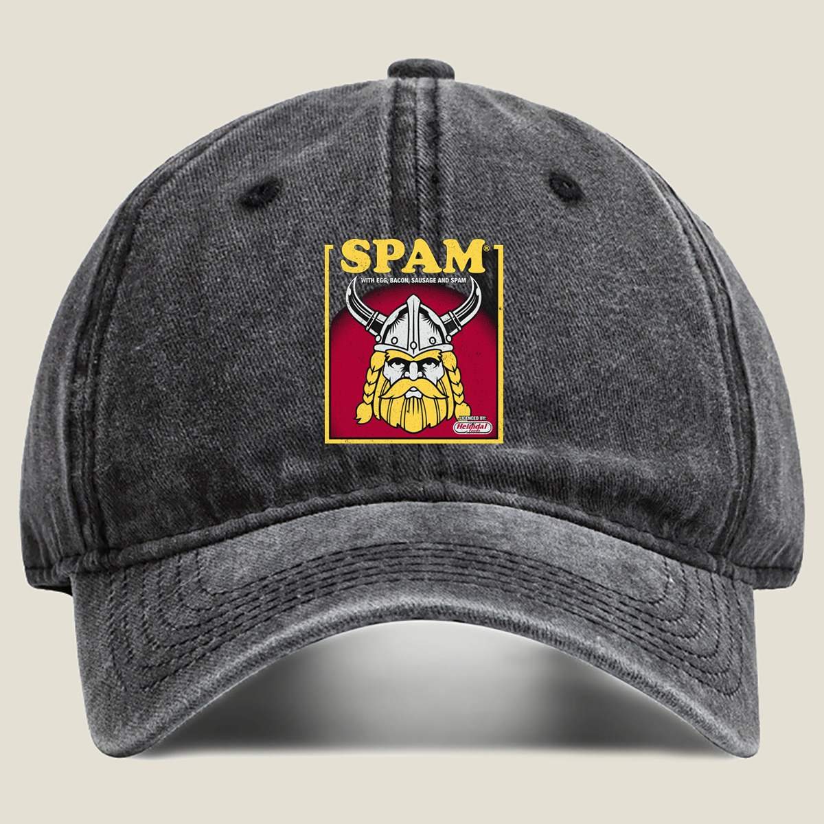 SPAM Viking with Egg, Bacon, Sausage and SPAM - Washed Denim - Baseball Cap
