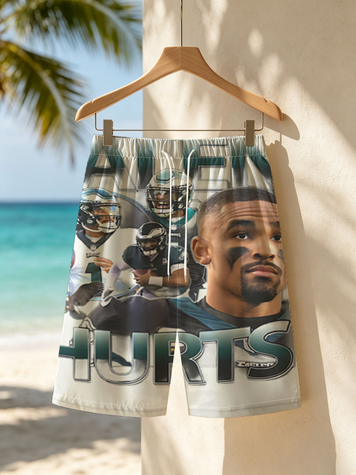 Jalen Hurts - Philadelphia Eagles Quarterback Highlight -  Beach shorts