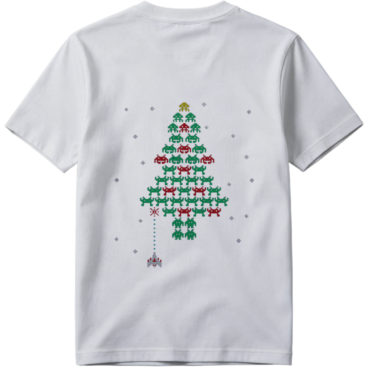 Space Invaders Christmas Tree - Tee