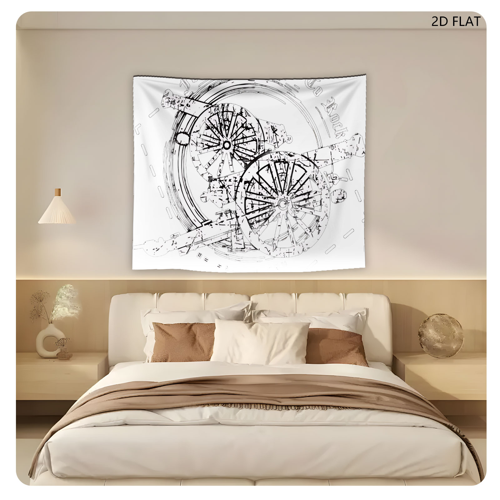 AC/DC For Those About To Rock We Salute You Cannon Logo - Tapestry