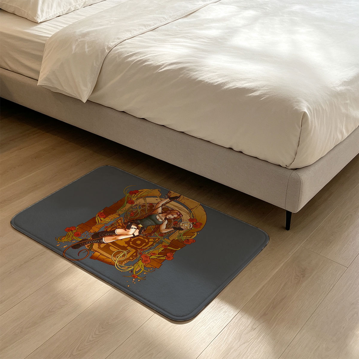 Lara Croft: Tomb Raider - Adventurous Explorer with Compass and Whip - Flannel floor mat