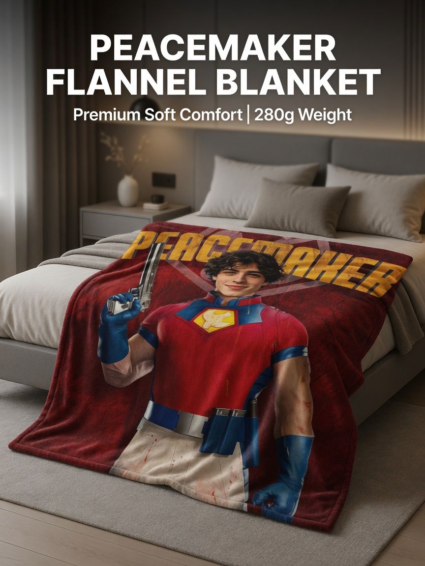 Custom Face Superhero Flannel Fleece Blanket Soft Personalized Photo Throw Anti-Pilling Cozy Bed Couch Gift