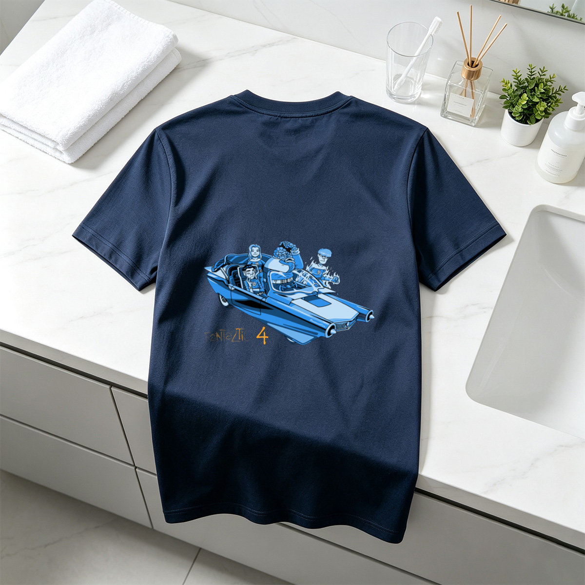 Fantastic Four in the Futuristic Car - Tee