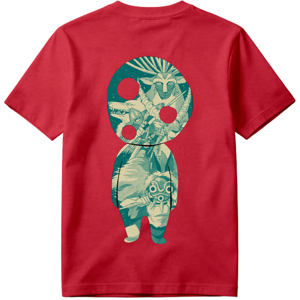 Princess Mononoke: San and Moro in KAWS Style - Tee