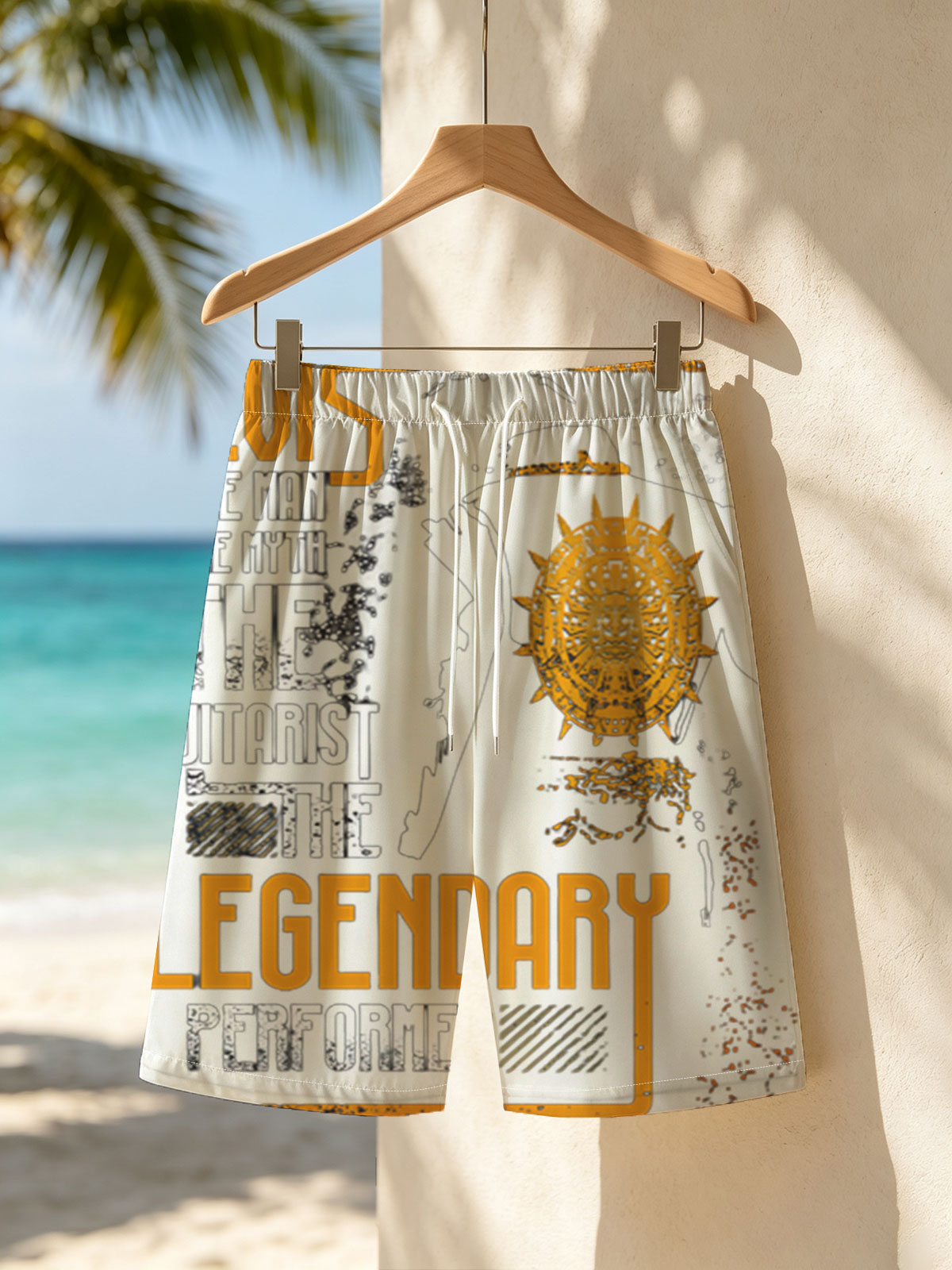 Elvis: The Man, The Myth, The Guitarist, The Legendary Performer -  Beach shorts