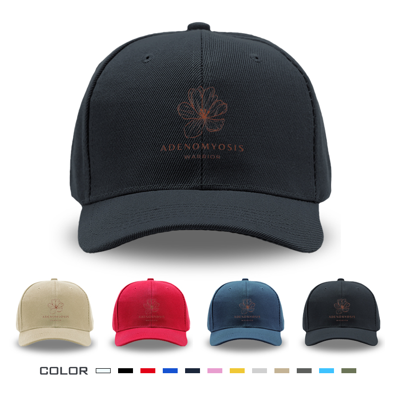 1pc New Baseball Cap with Adenomyosis Warrior Floral Print Unisex Adjustable Hat for Outdoor Activities and Daily Wear Suitable for Adults
