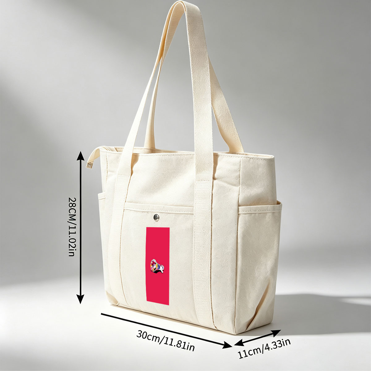 Kiwibank Megaphone on Red Background - Multi-pocket bags