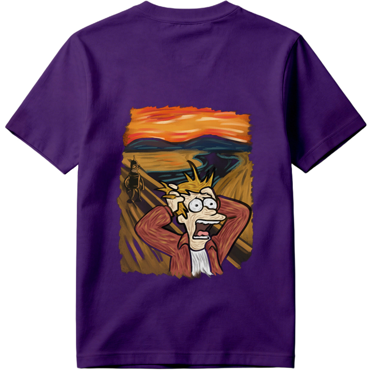 Futurama: Fry and Bender in the Desert Sunset - Tee