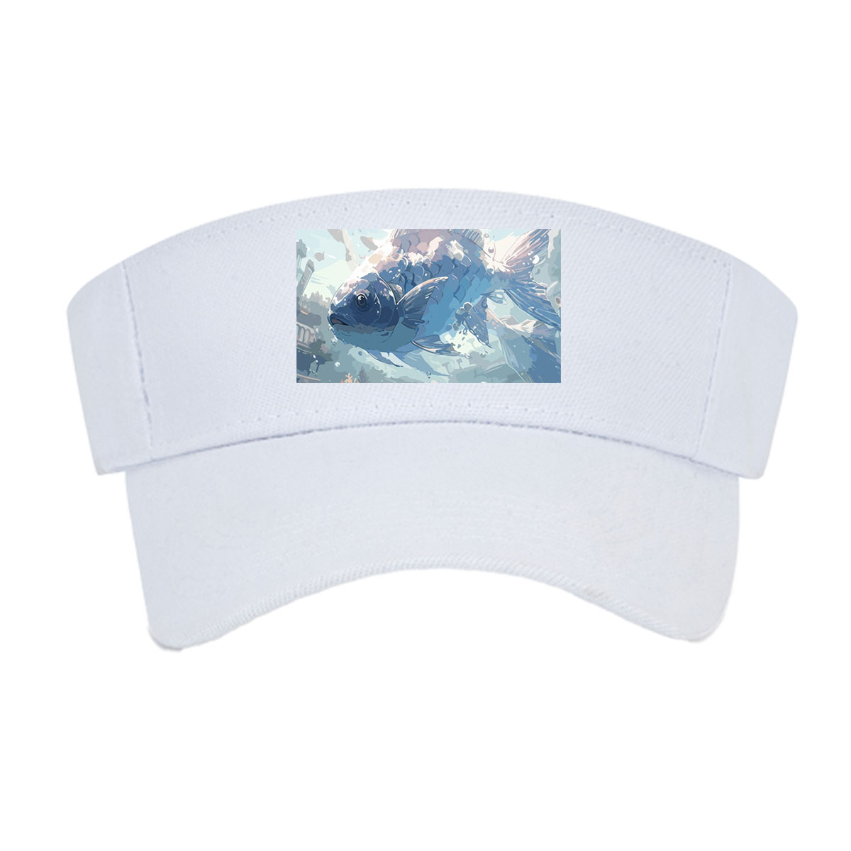 Mystic Fish Leaping Through Sunlit Waters -  Visor cap