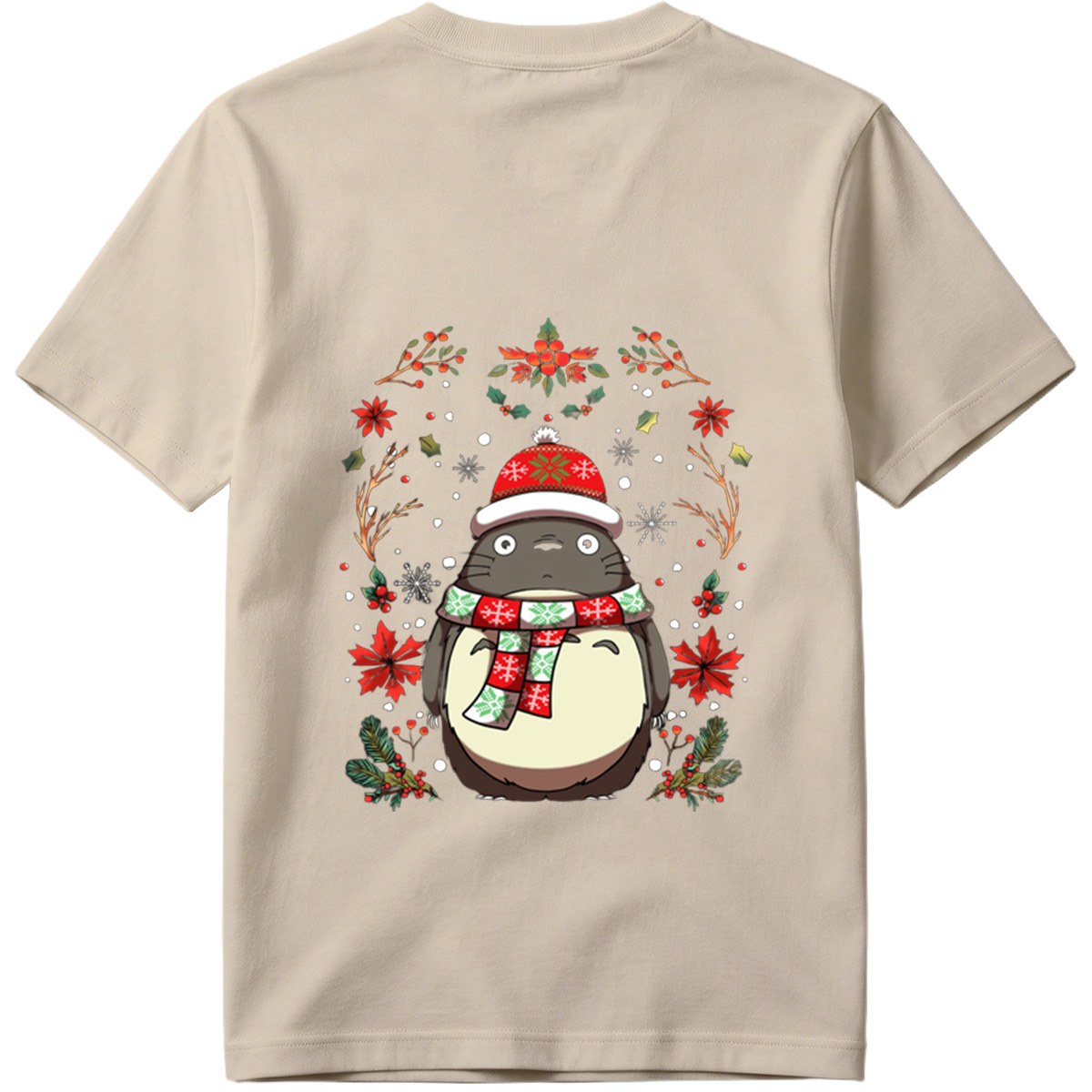 Totoro Christmas Holiday Design - Tee