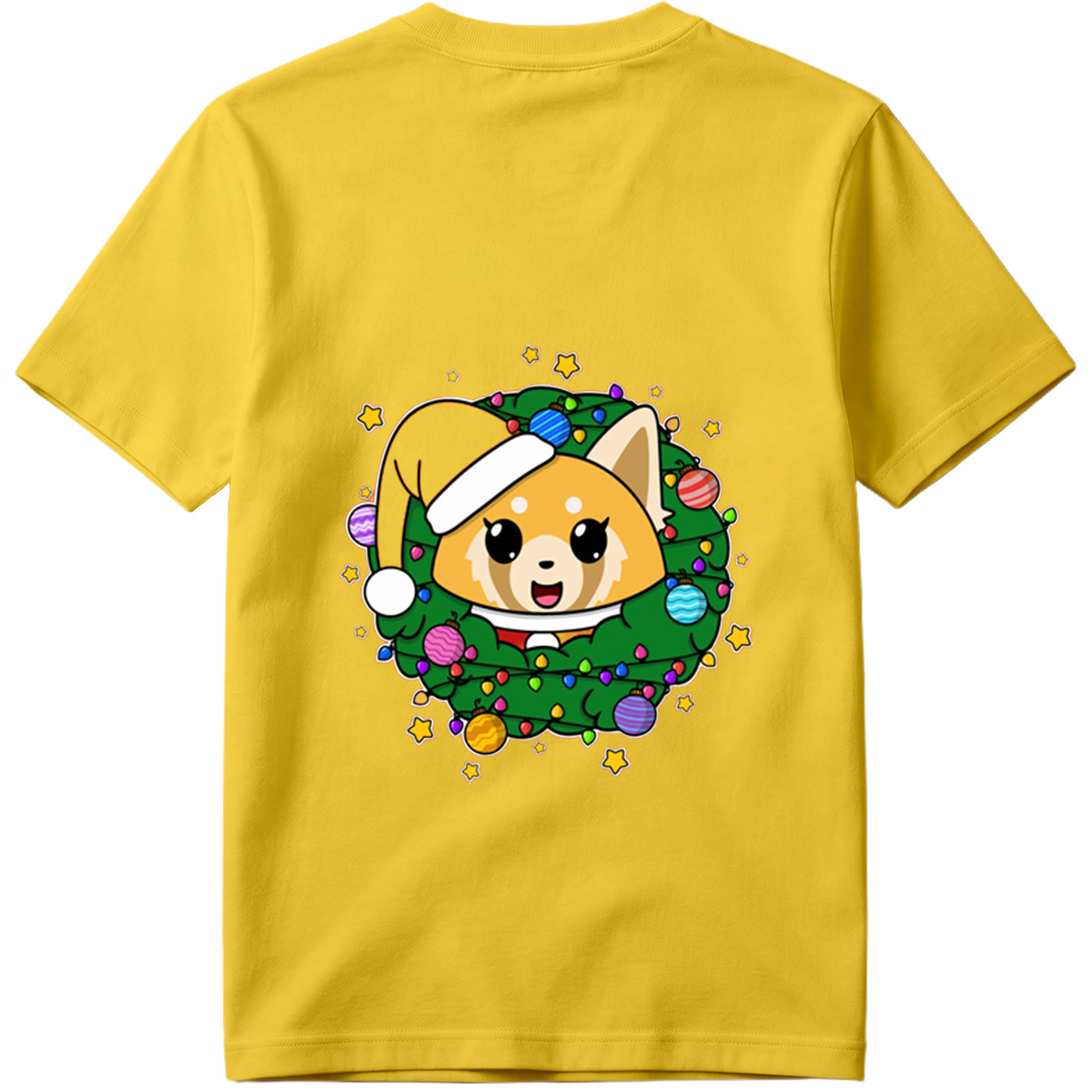 Chibi Dog in Christmas Wreath - Tee