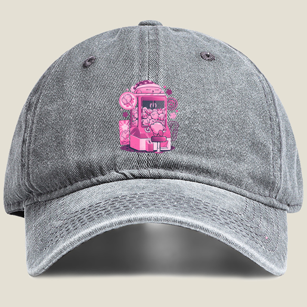 Kirby Claw Machine Adventure - Washed Denim - Baseball Cap