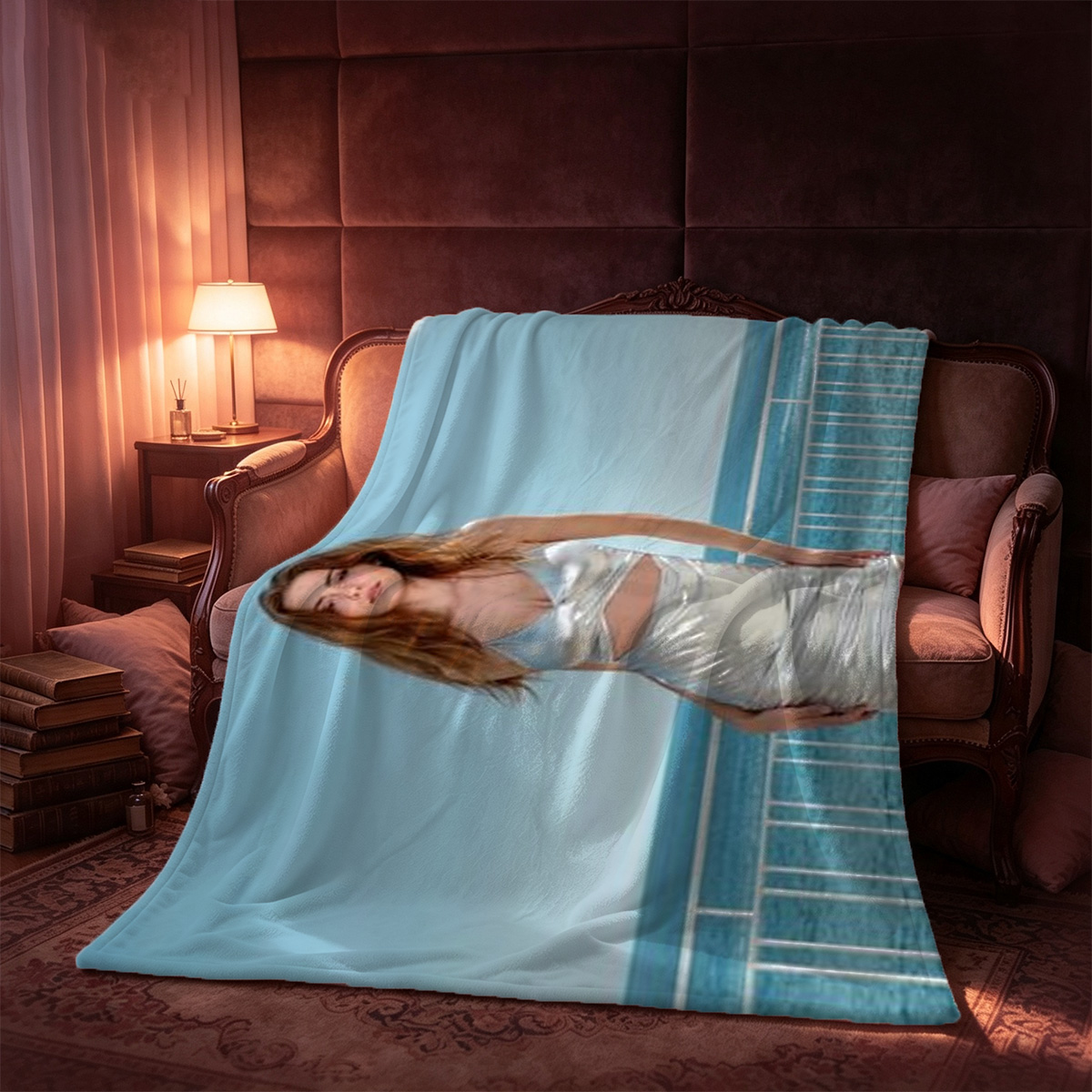 Two Beauties in Traditional Chinese Attire Sensual Massage Session - Blanket