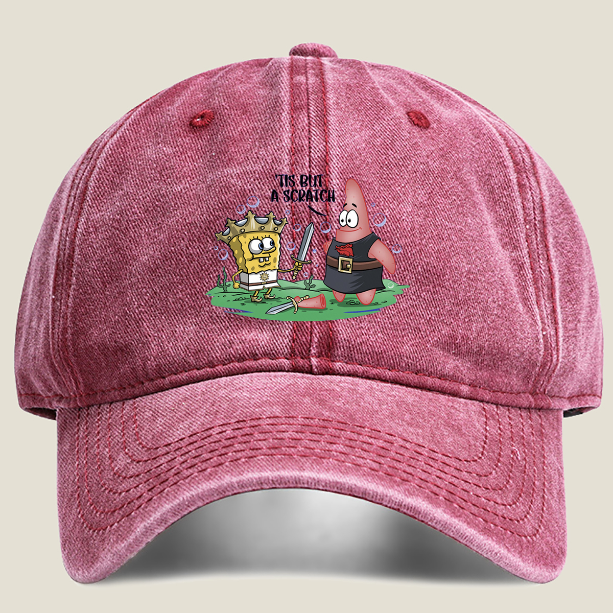 SpongeBob and Patrick in Medieval Adventure - Washed Denim - Baseball Cap