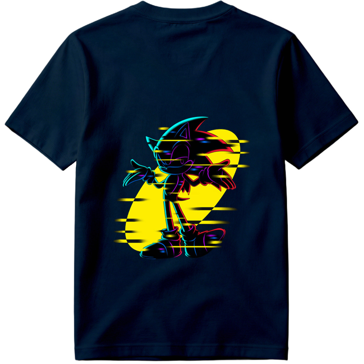 Sonic the Hedgehog: Neon Glitch Art - Tee