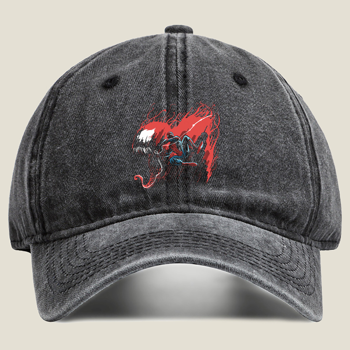Spider-Man vs Venom - Washed Denim - Baseball Cap