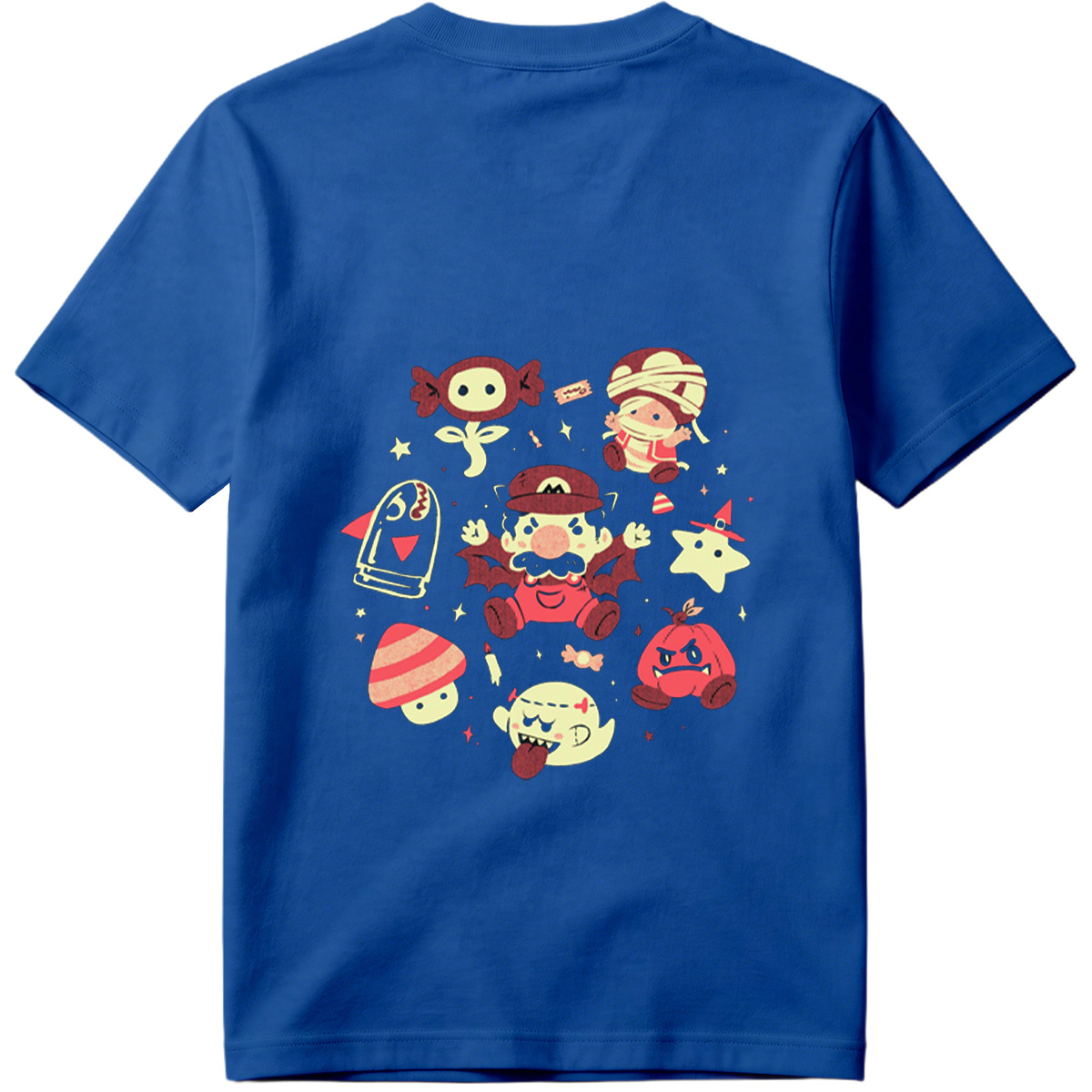 Super Mario Characters in Halloween Costumes - Tee