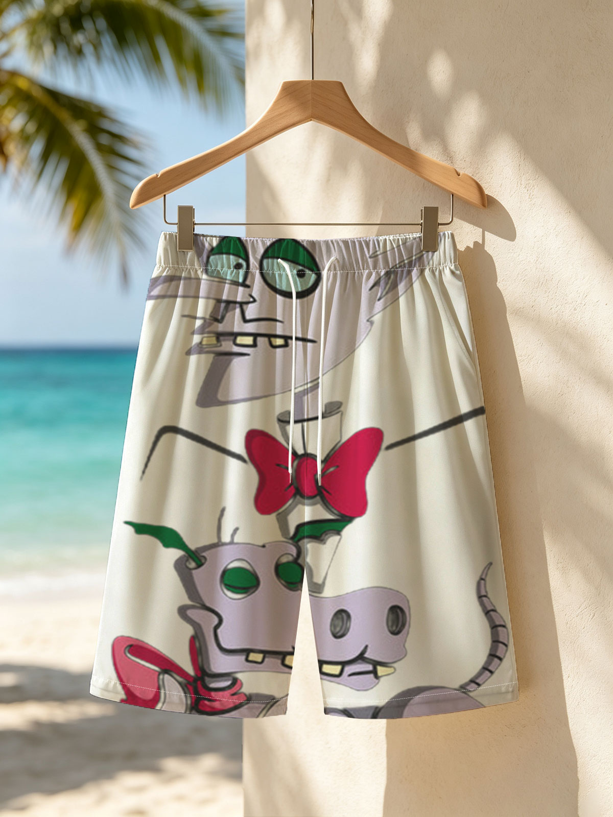 Squidward and Squidward's Pet in Formal Attire -  Beach shorts