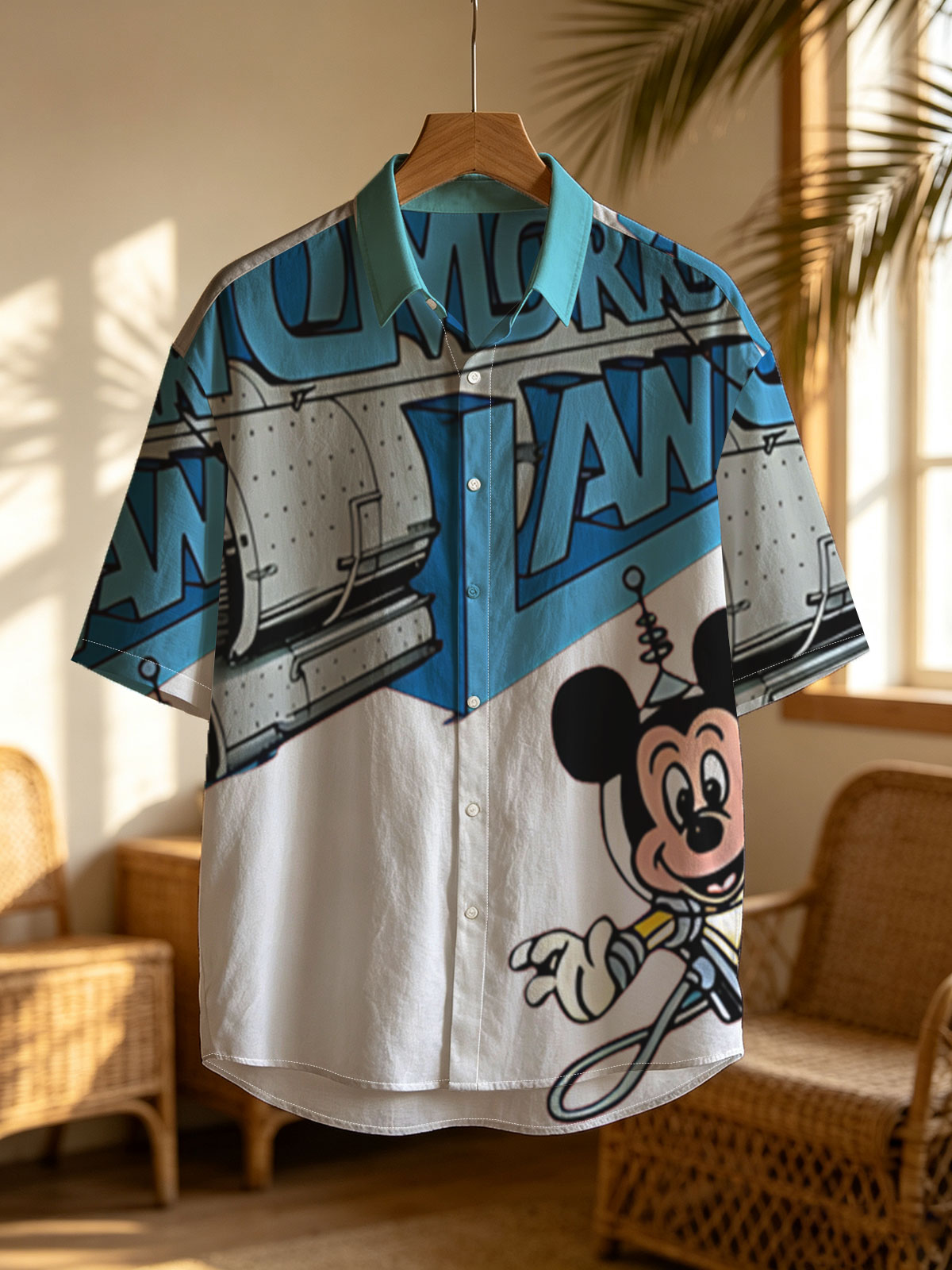 Mickey Mouse in Tomorrowland with Rocket Ship -  Shirt