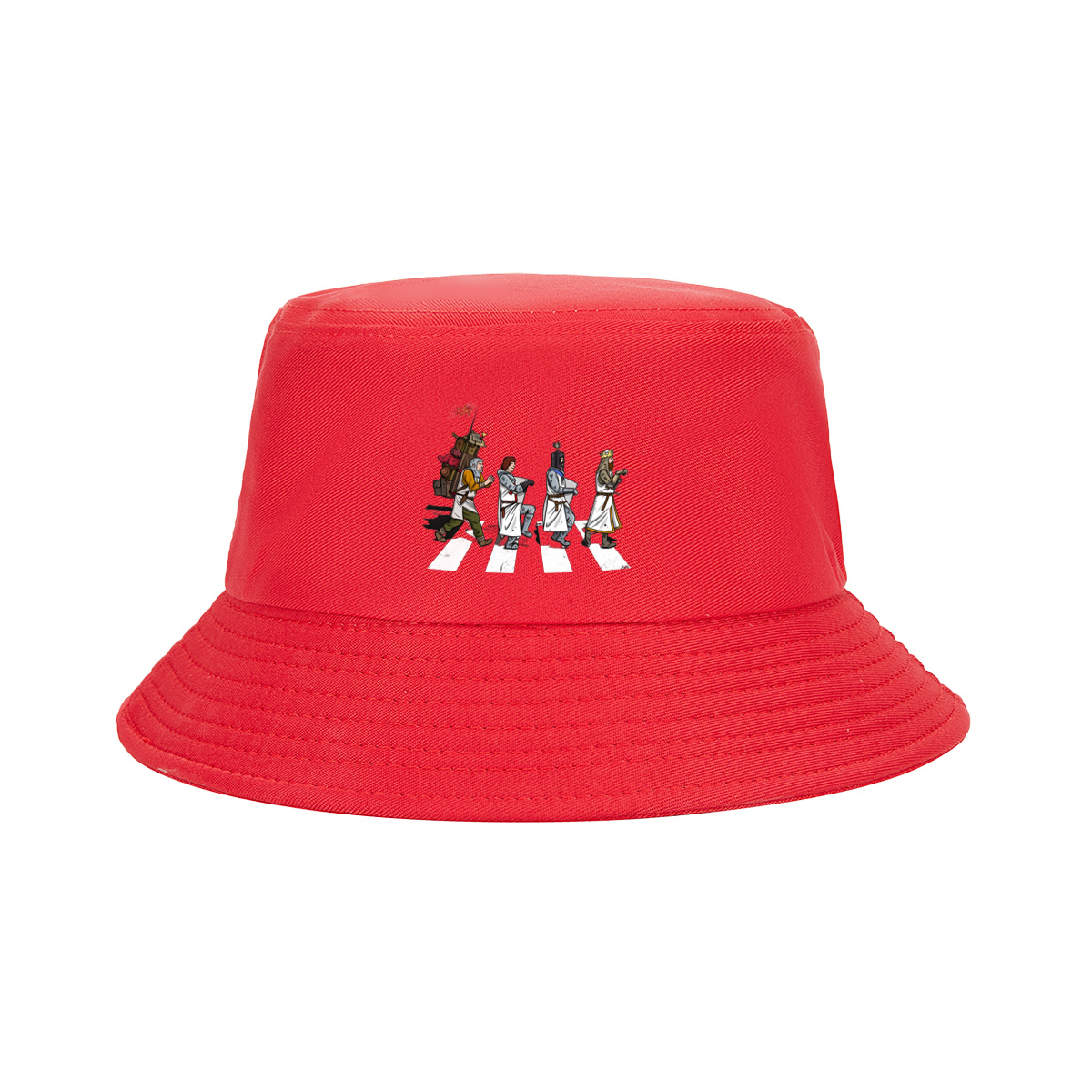 The Knights: Monty Python's Holy Grail Characters Crossing the Road - Fisherman's Hat