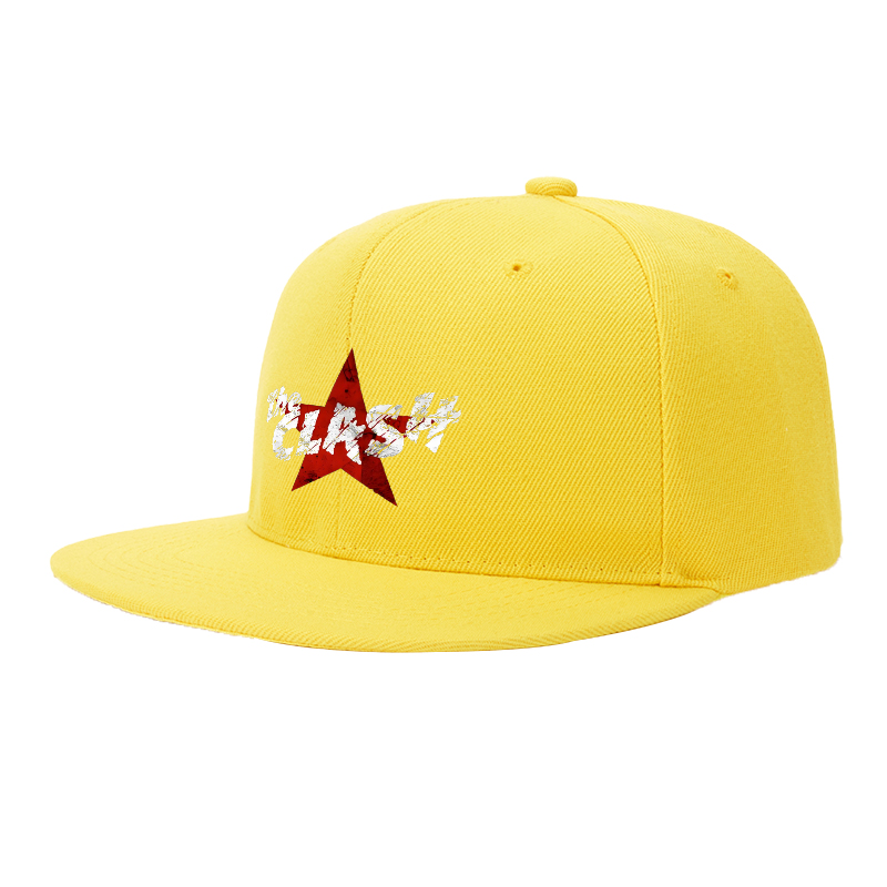 Flat Brim Baseball Cap Urban Clash Red Star Logo Streetwear Underground Skate Style Basketball Court Skate Park Hip Hop Rapper Streetwear Enthusiast