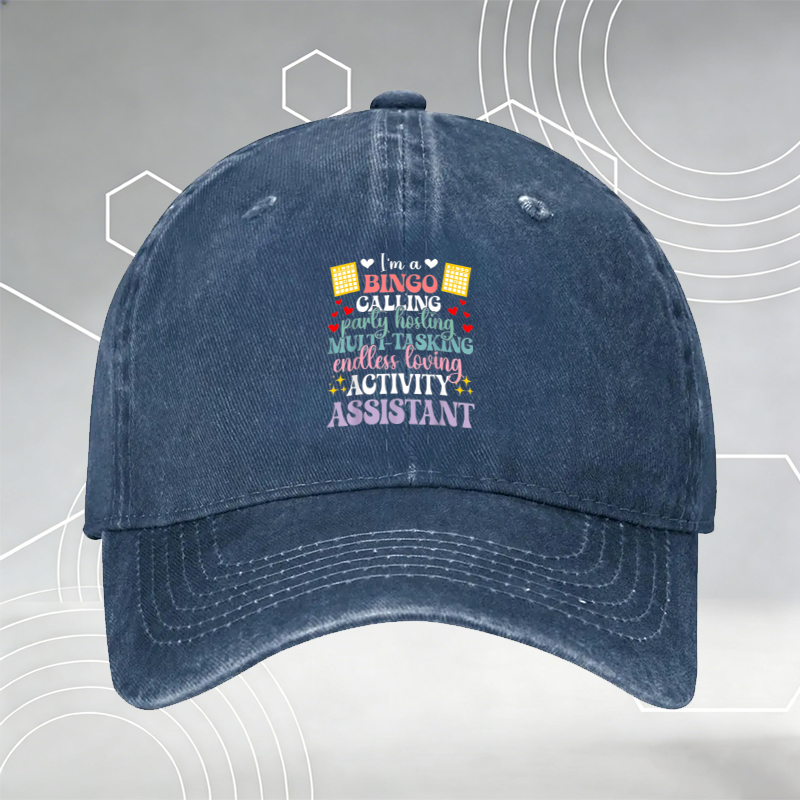 New Baseball Cap with Vintage Guitar Print and 