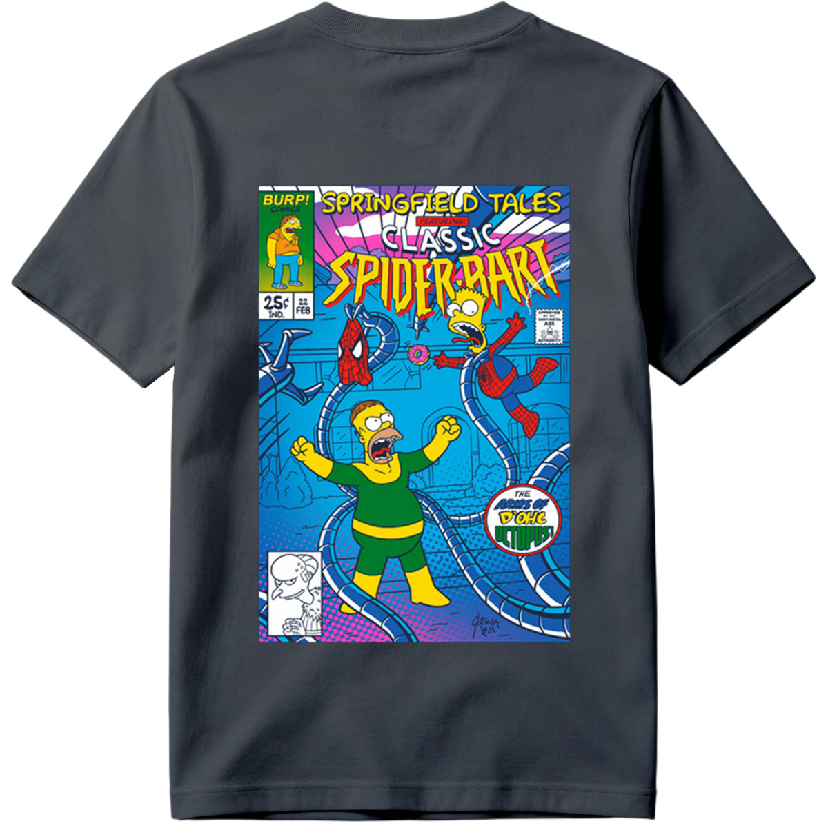 Springfield Tales Featuring Classic Spider-Bart: The Arms of D'Ohc Octopus - Tee
