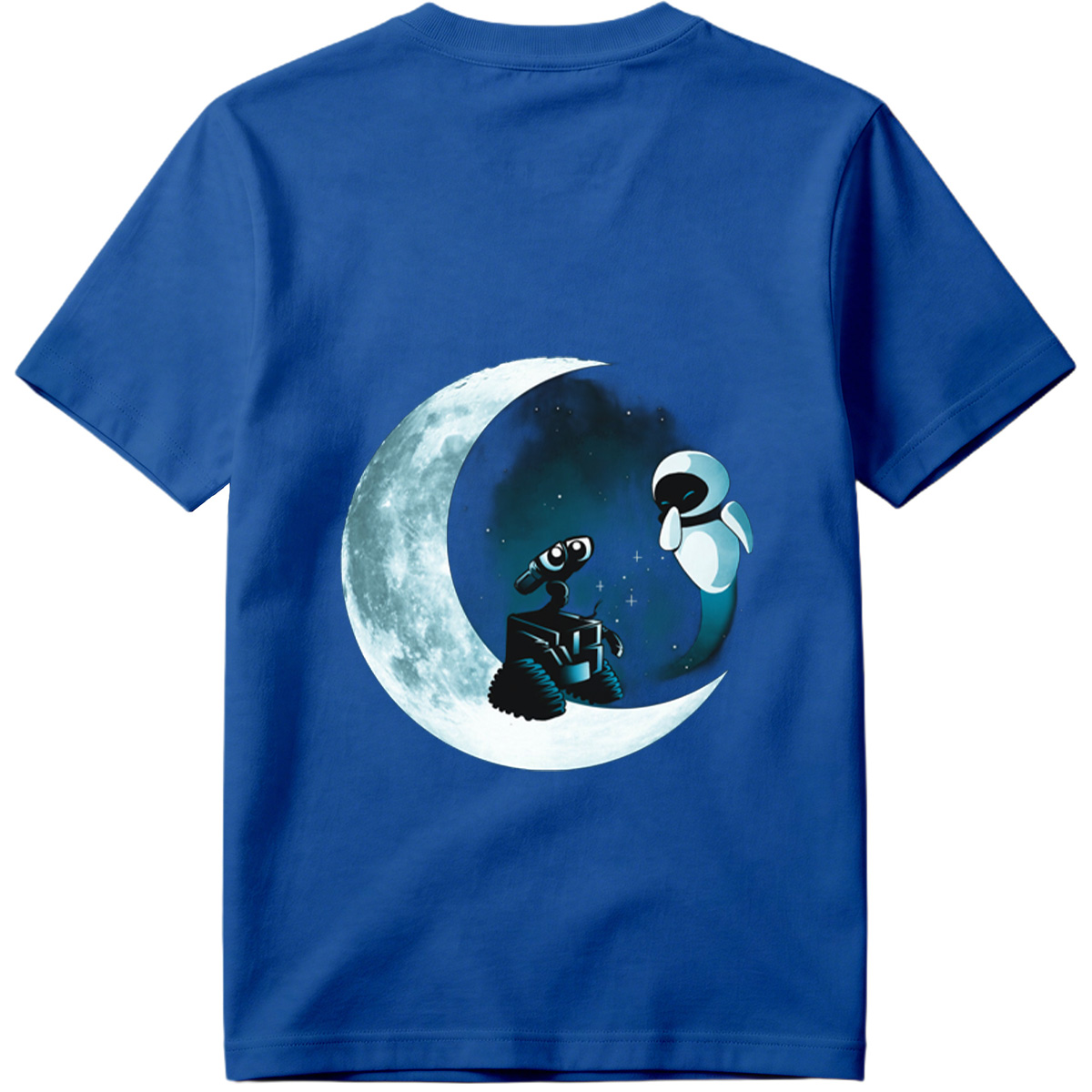 WALL-E and EVE on the Moon - Tee