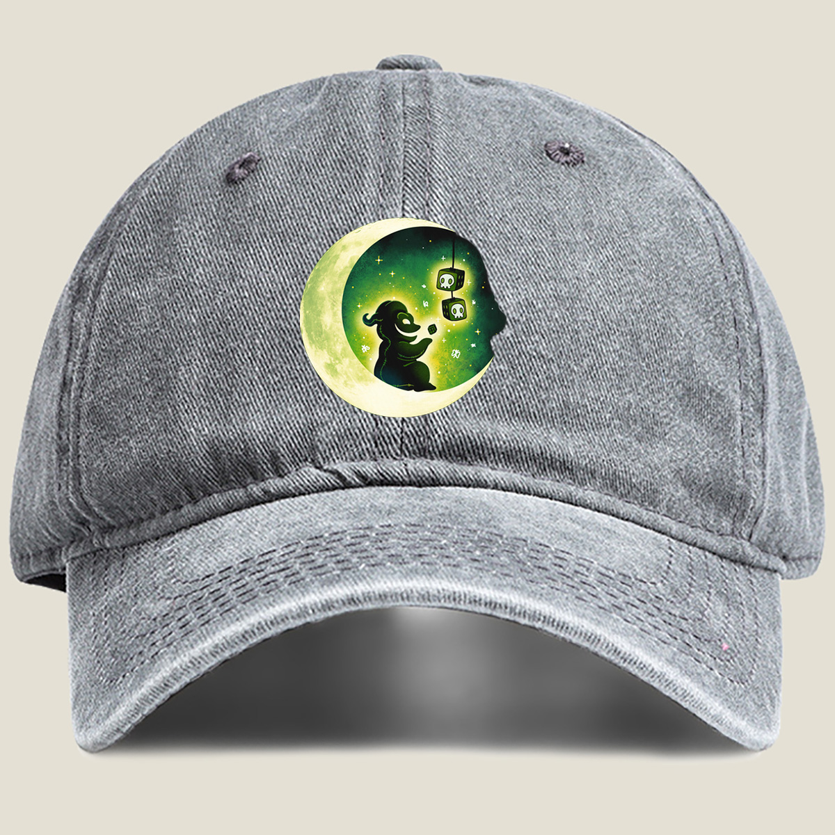 Undertale: Sans and Papyrus on the Moon - Washed Denim - Baseball Cap