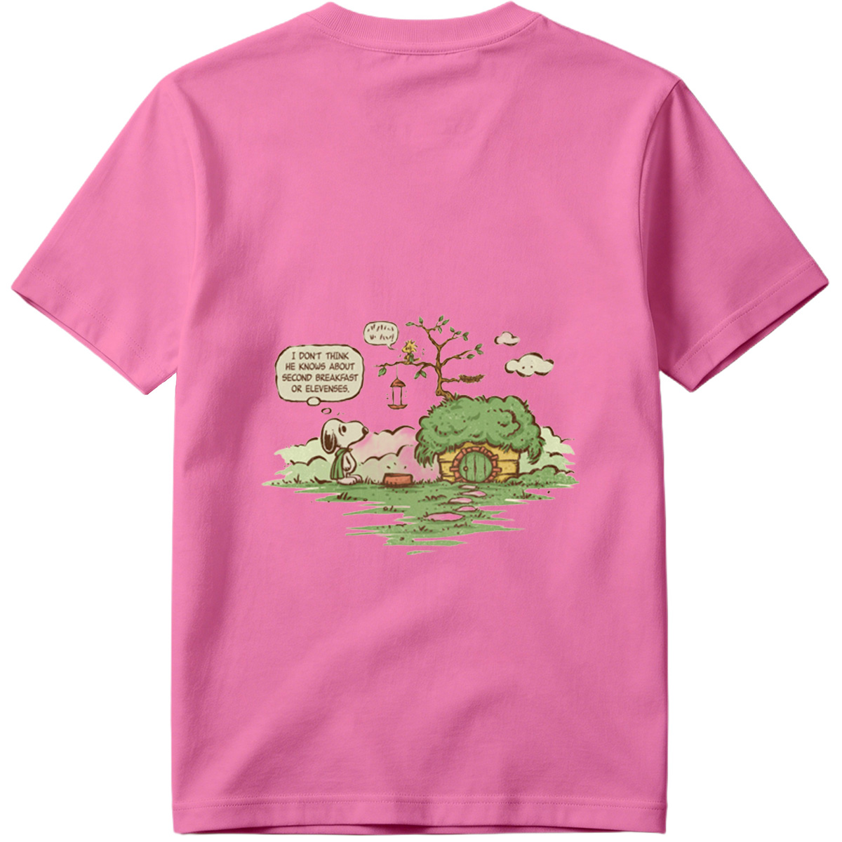 Snoopy and Woodstock in a Hobbit Hole - Tee