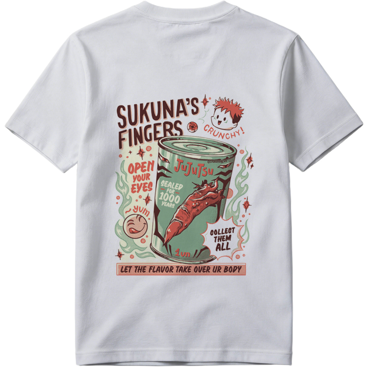 Sukuna's Fingers: Jujutsu Kaisen Snack Parody - Tee