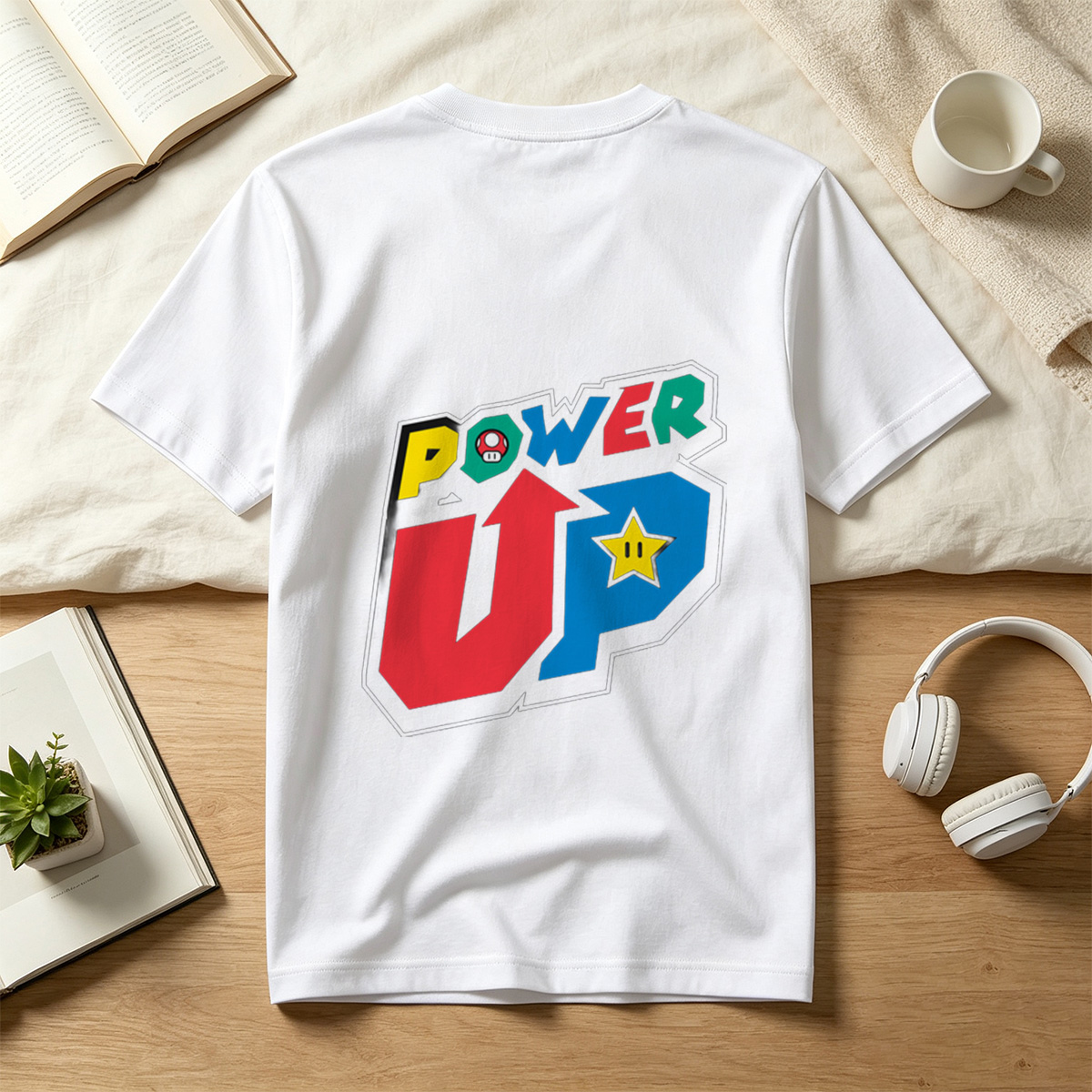 Power Up - Mario & Star - Tee