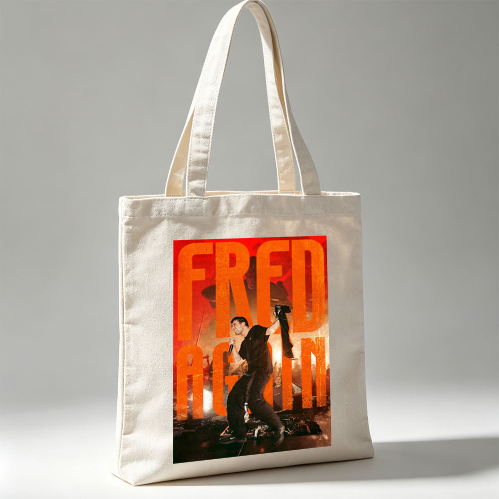 Fred Again Live Performance on Stage with Dynamic Lighting and Crowd Energy - Canvas tote bags