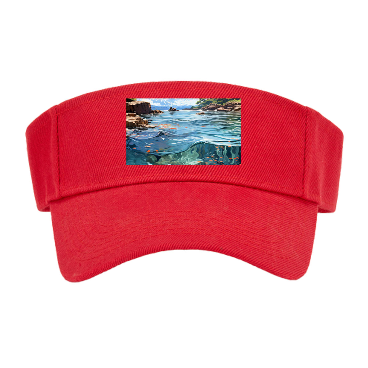 Crystal Clear Waters and Sky Reflections -  Visor cap