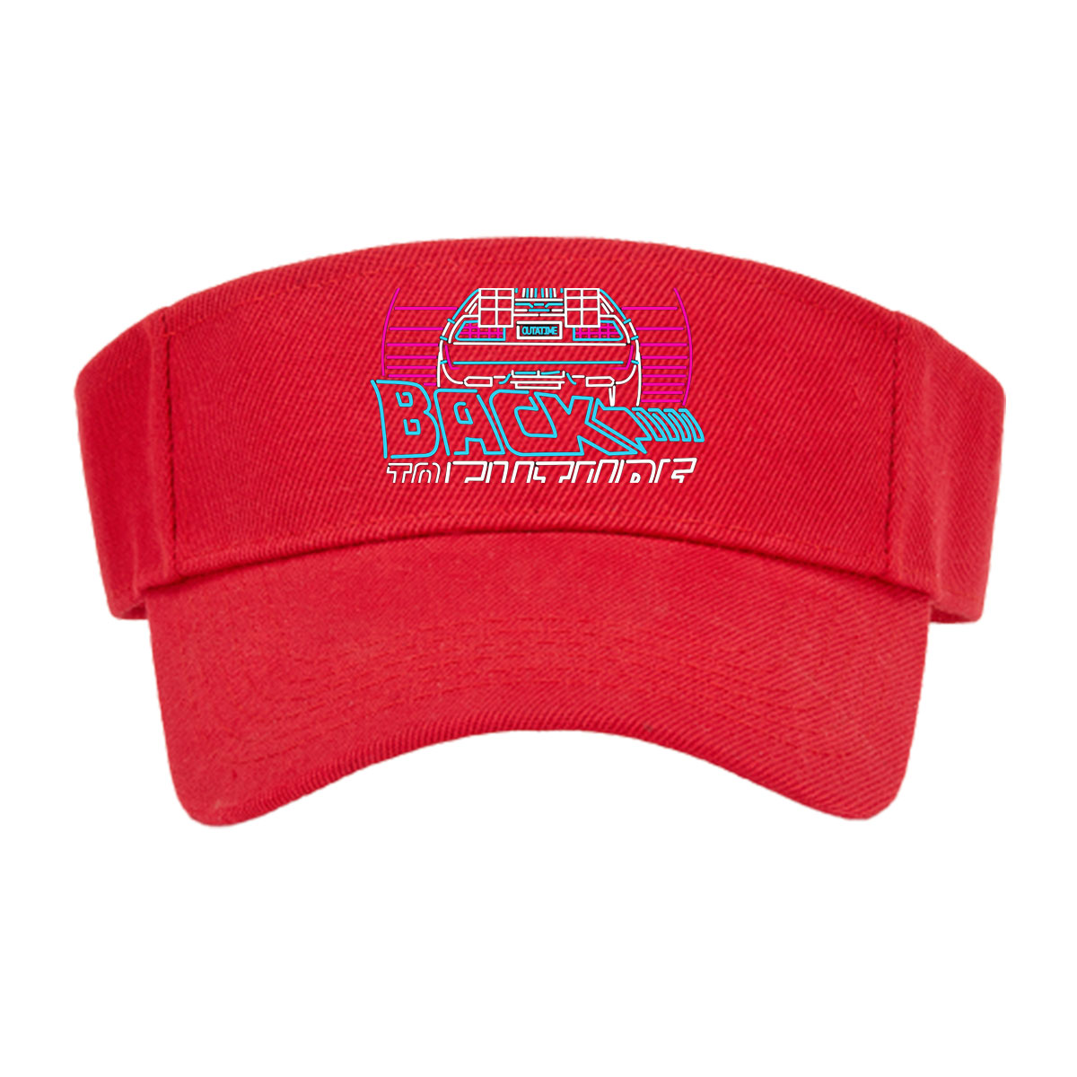 Back to the Future 1985 - Marty McFly, Doc Brown, DeLorean Time Machine -  Visor cap