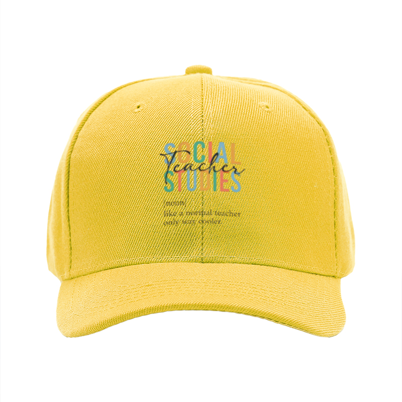 1pc New Baseball Cap Social Studies Print Unisex Adjustable Hat for Outdoor Activities Adults and Teens