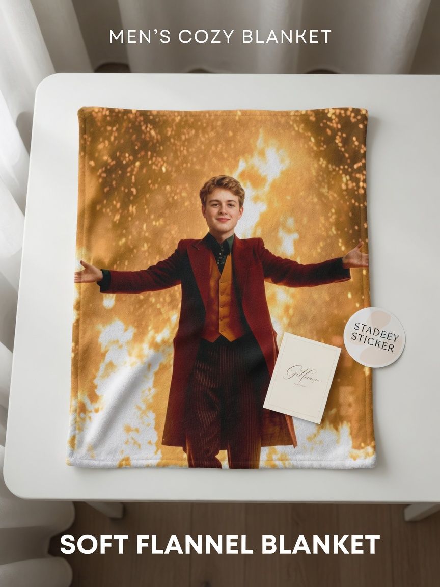 Custom Photo Face Blanket Personalized Flannel Fleece Throw Soft Anti-Pilling Cover for Bed Sofa Couch Ideal Gift