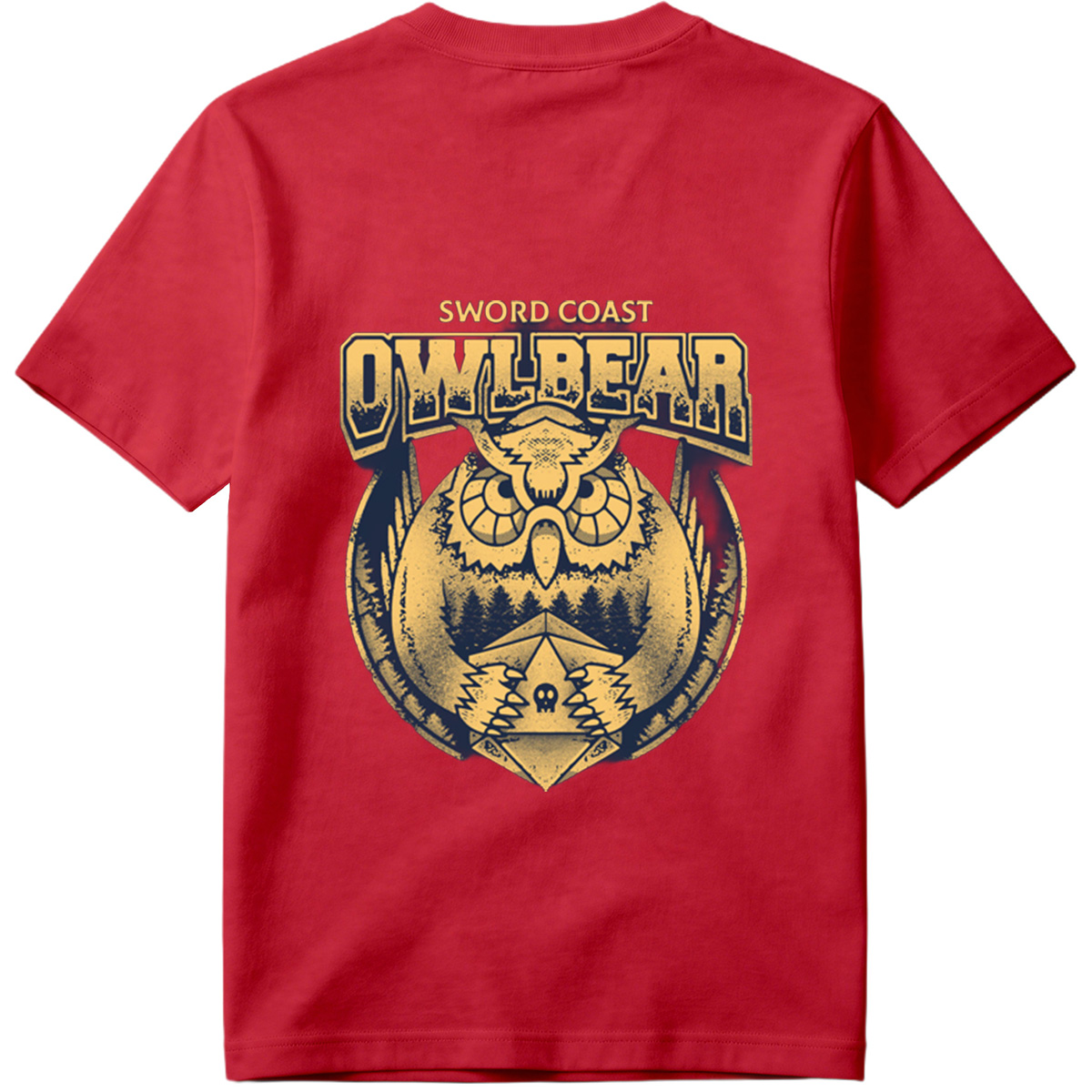 Sword Coast Owlbear: Fantasy Creature Emblem - Tee