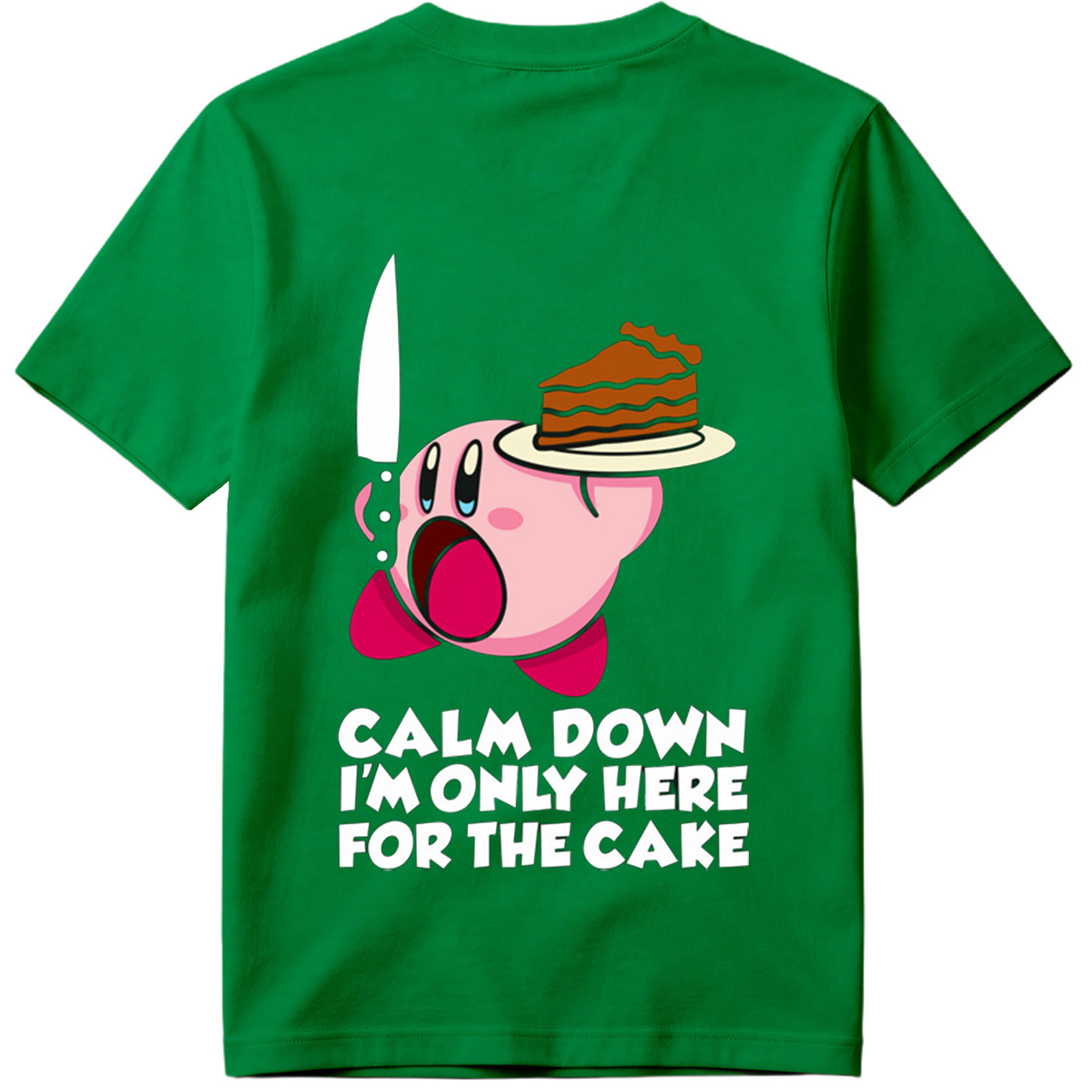 Kirby Cake Knife Humor - Tee