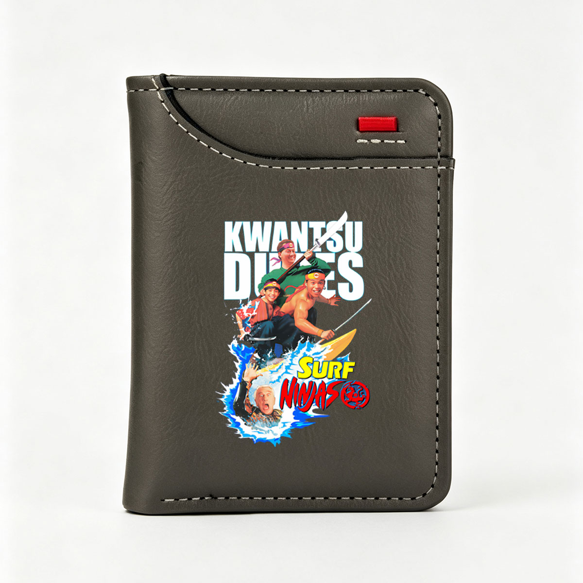 Kwantsu Dudes: Surf Ninjas featuring celebrity actors in a comedic action adventure - Vertical Style Wallet