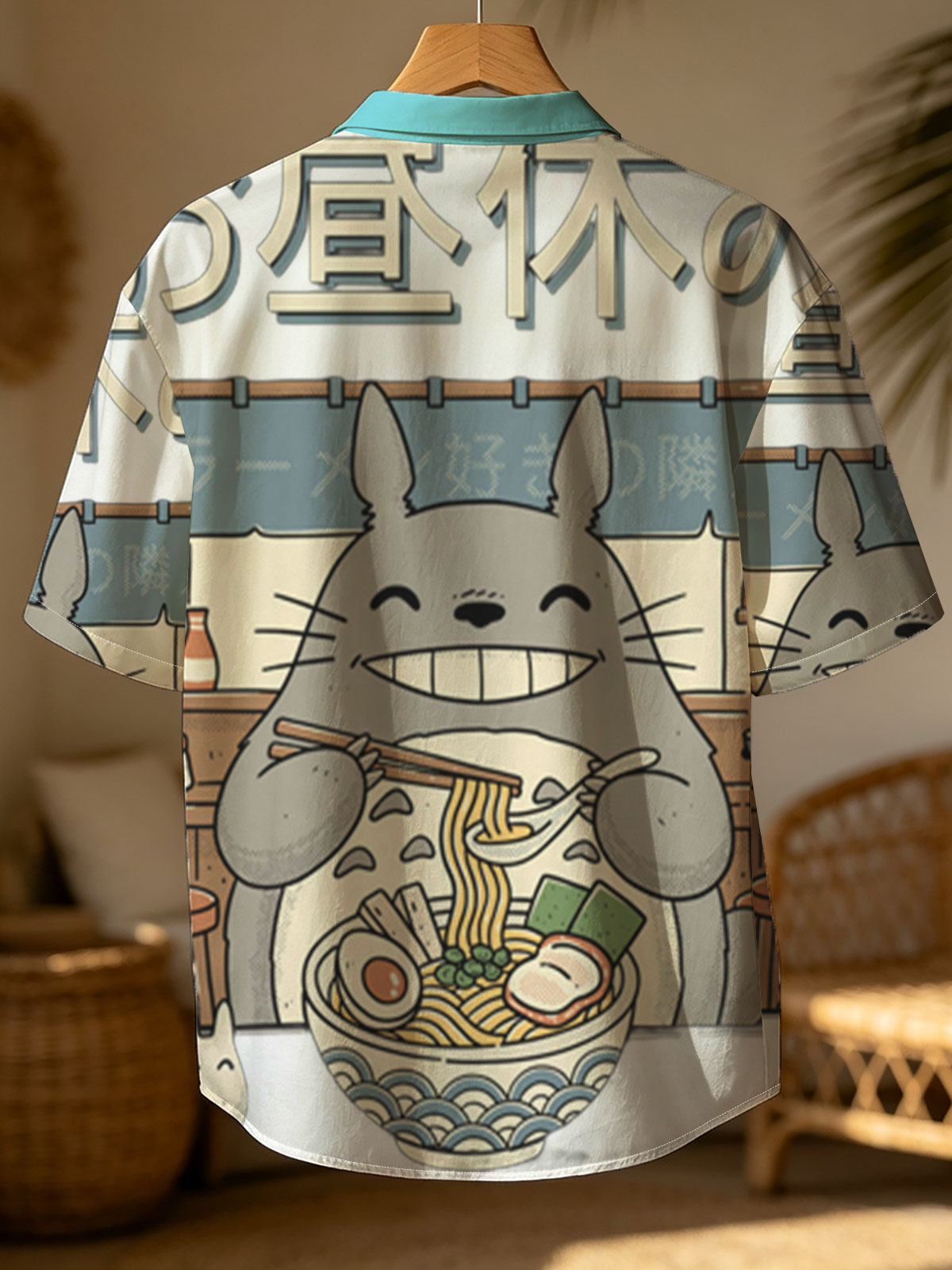 Totoro Enjoying Ramen at a Noodle Shop -  Shirt