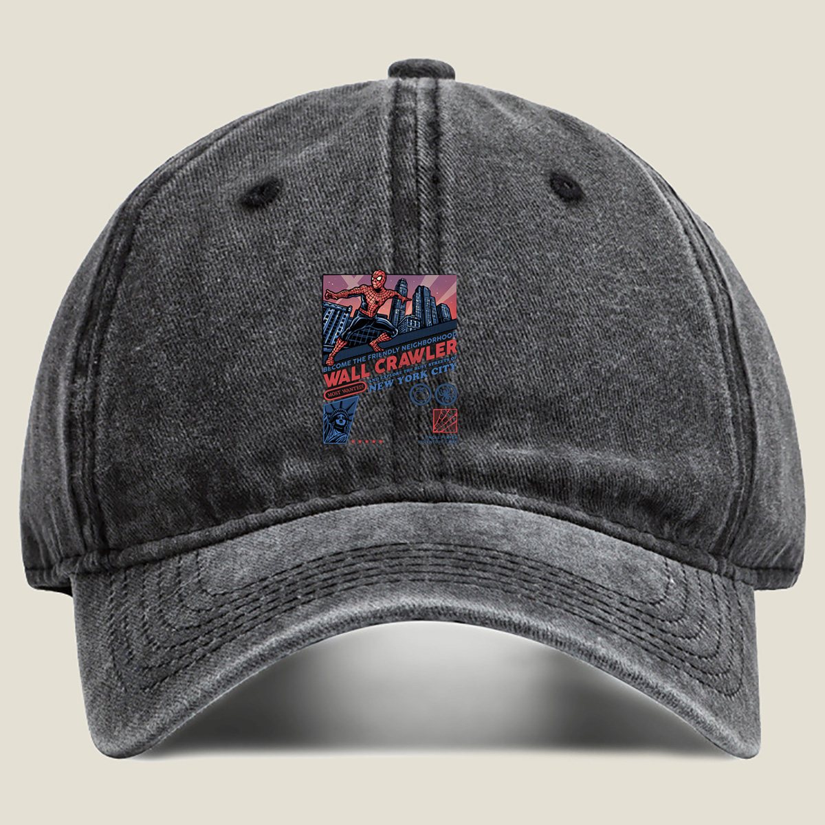Spider-Man: Wall Crawler Adventure - Washed Denim - Baseball Cap