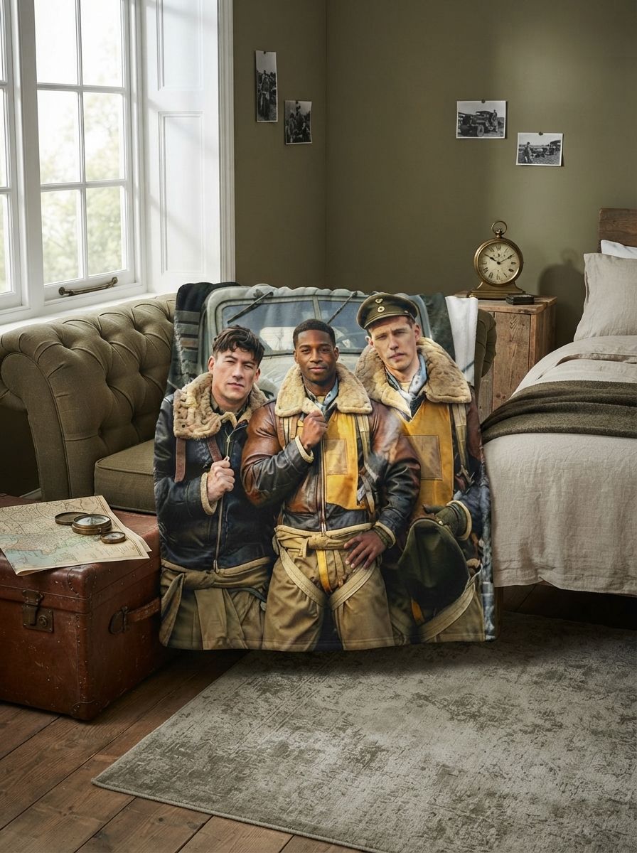 Custom Photo Face Blanket Personalized Portrait Picture Flannel Fleece Throw Soft Anti-Pilling Cozy Warm Cover for Bed